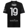 Camiseta de fútbol AC Milan Theo Hernandez 19 Cuarta Equipación 23-24 Negra - Hombre